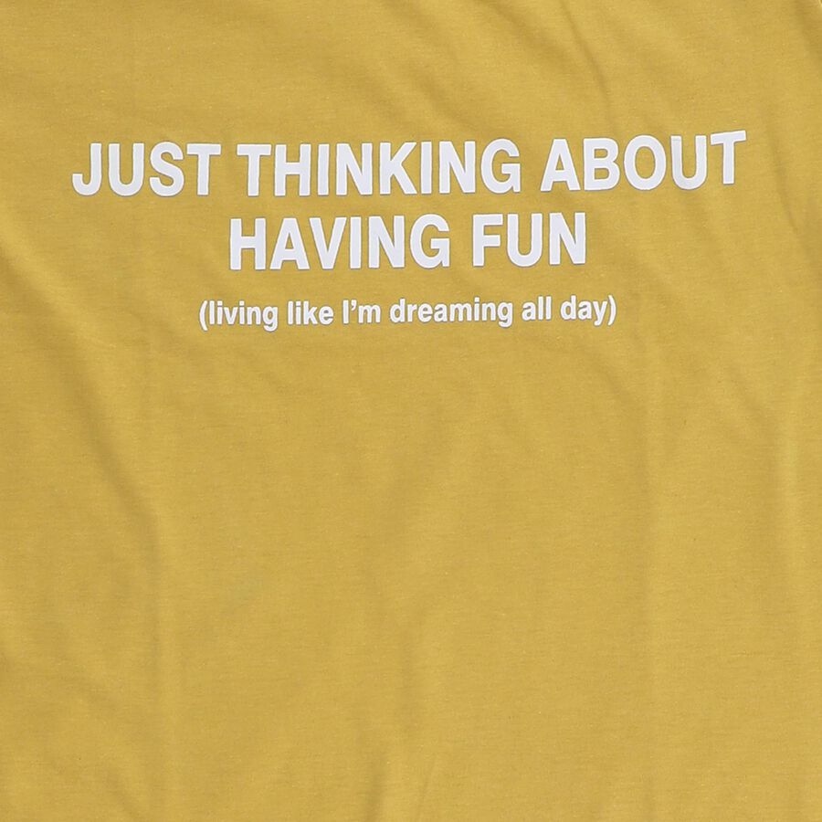 Boys' Half Sleeves T-Shirt, मस्टर्ड, large image number null