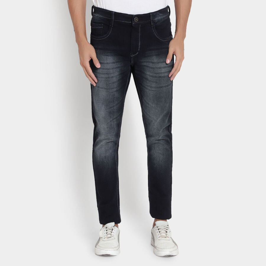Classic 5 Pocket Slim Jeans, Black, large image number null