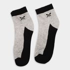 Men's Socks (Pack of 3), मिश्रित हल्का ग्रे, small