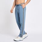Men's Track Pants, Mid Blue, small