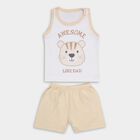 Infant Boys' 100% Cotton Baba Suit, गहरा पीला, small