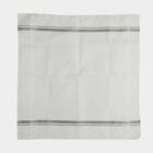 Men's White Checked Pack of 3 Handkerchief, Light Grey, small