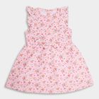 Girls' 100% Cotton Frock , हल्का गुलाबी, small image number null