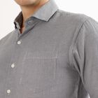 Men's Light Grey Cotton Classic Formal Shirt, हल्का ग्रे, small image number null