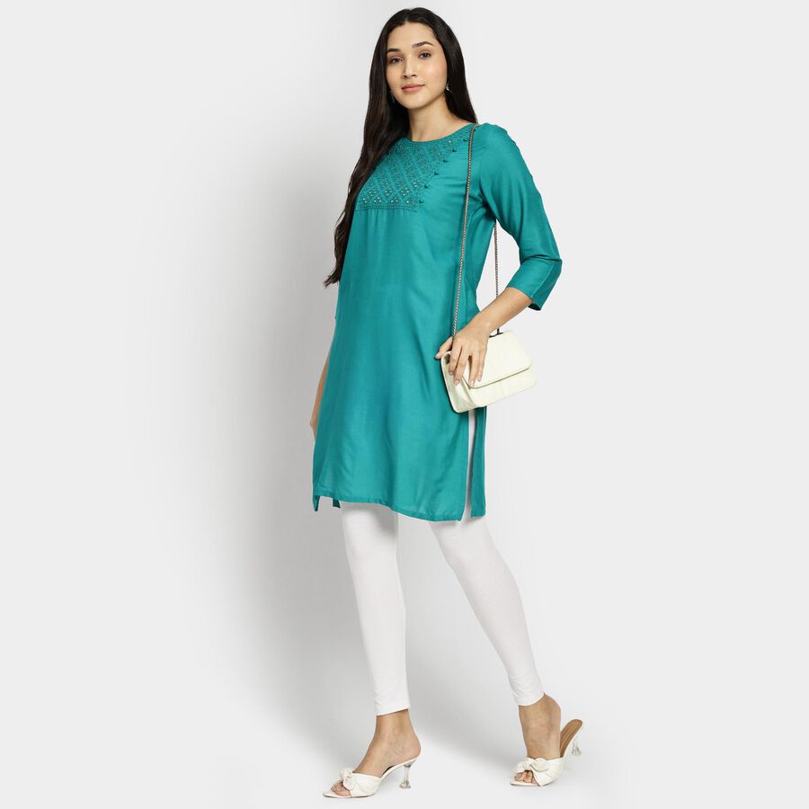 Ladies' Kurta, गहरा हरा, large image number null