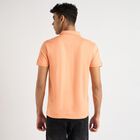 Men's 100% Cotton Collared Half Sleeves T-Shirt, पीच, small image number null