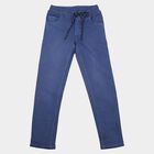 Boys' Blue Straight Fit Drawstring Waist Jeans, Light Blue, small