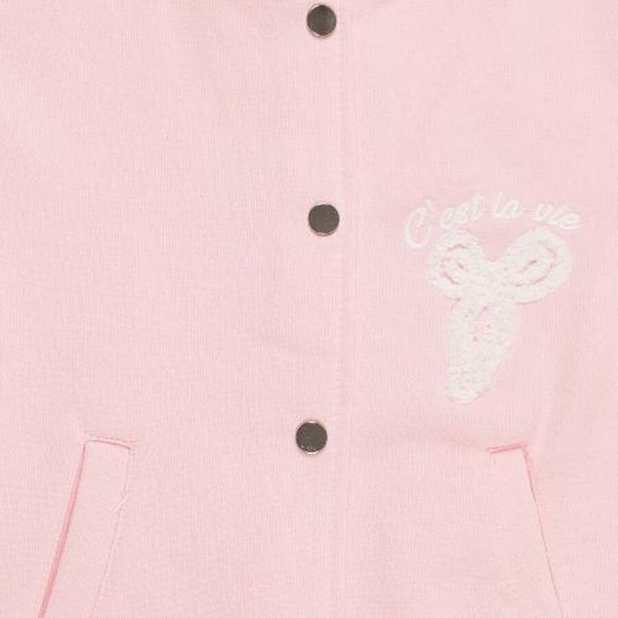 Girls' Sweatshirt, हल्का गुलाबी, large image number null