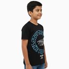 Boys' Half Sleeves T-Shirt, Black, small