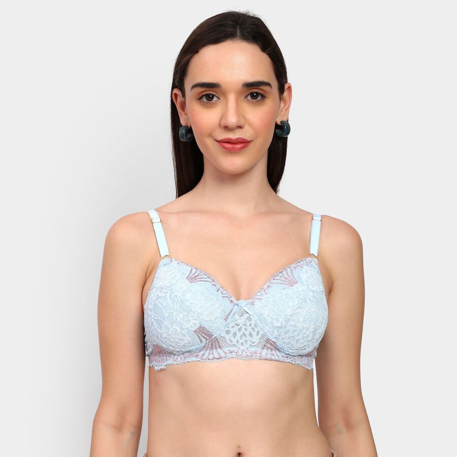 Ladies' Bra, हल्का नीला, large