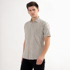 Men's Beige Cotton Regular Collar Casual Shirt, Beige, small image number null