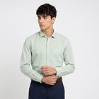 Men's Mint Green Regular Fit Formal Shirt, Light Green, small