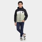 Boys Navy Blue Hooded Windbreaker Jacket, नेवी ब्लू, small