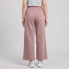 Women's Pink Wide Leg Track Pants, Light Pink, small