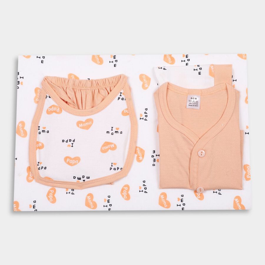 Infant's 100% Cotton Gift Set , Peach, large image number null