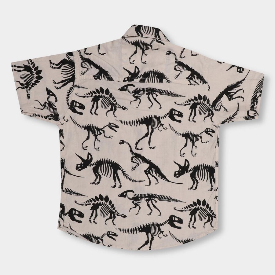 Boys' 100% Cotton Casual Shirt , Beige, large image number null