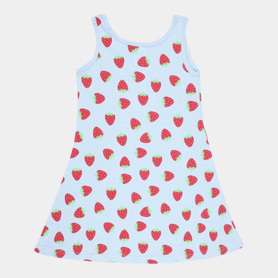 Printed Frock, Light Blue, large image number null
