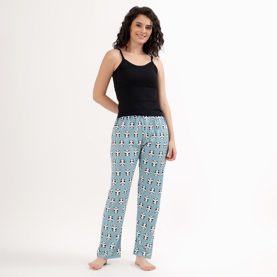 Women's Jet Black Cotton Scoop Neck Casual Slip, Black, large