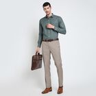 Men's Formal Shirt , Dark Green, small