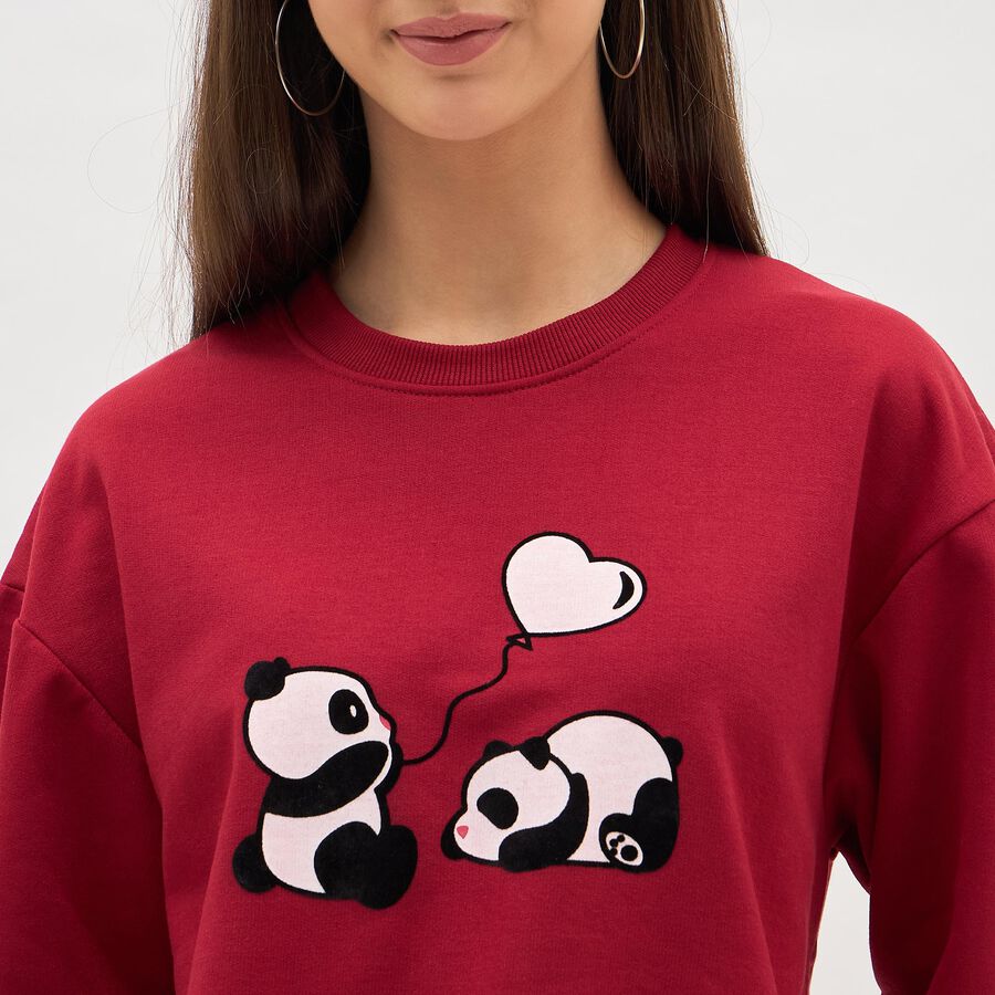 Ladies' Sweatshirt, लाल, large image number null