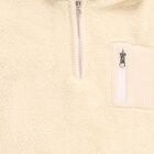 Boys Soft Beige Hooded Casual Sweatshirt, Beige, small image number null