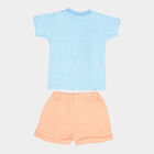 Infants Cotton Round Neck Baba Suit, Orange, small image number null