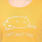 Ladies' Round Neck T-Shirt , Mustard, small image number null