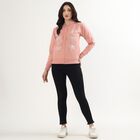 Women's Light Pink Hooded Casual Sweatshirt, गुलाबी, small image number null