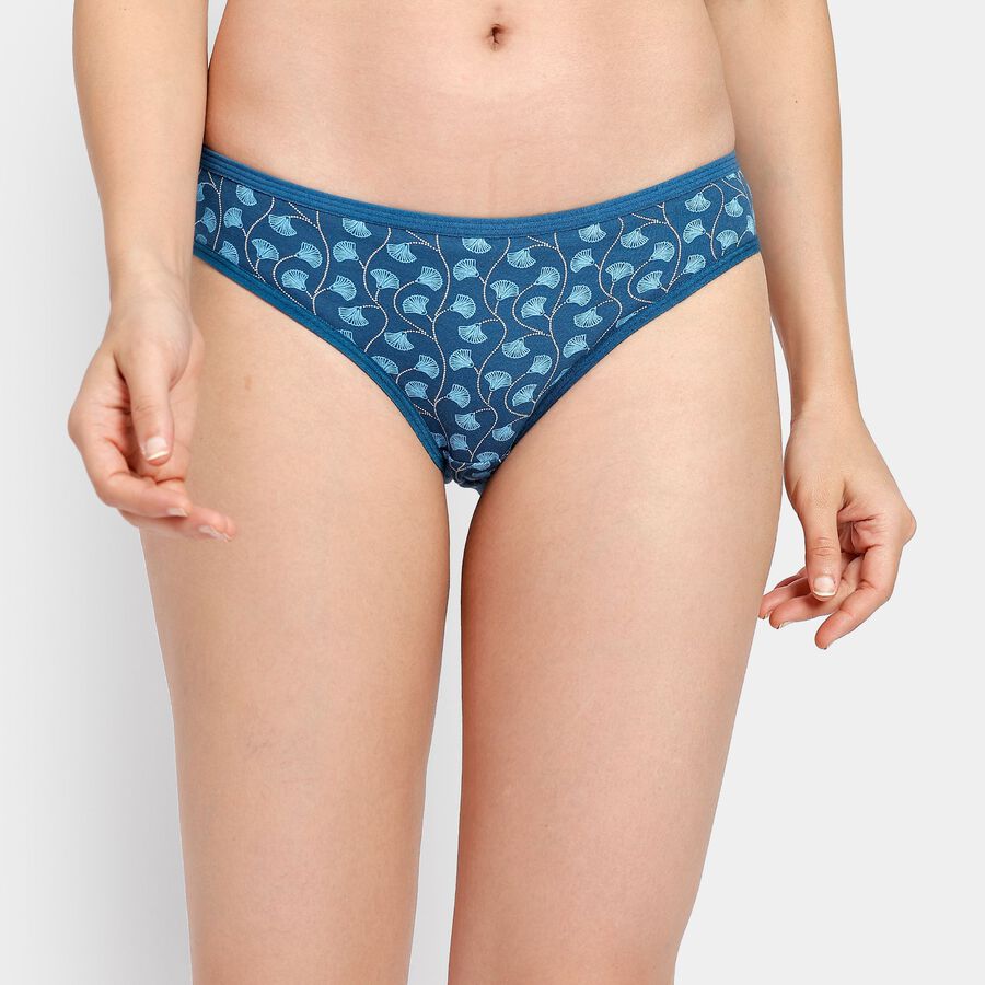 Ladies' 100% Cotton Panty, मध्यम नीला, large image number null