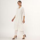 Ladies' Kurta , ऑफ व्हाइट, small