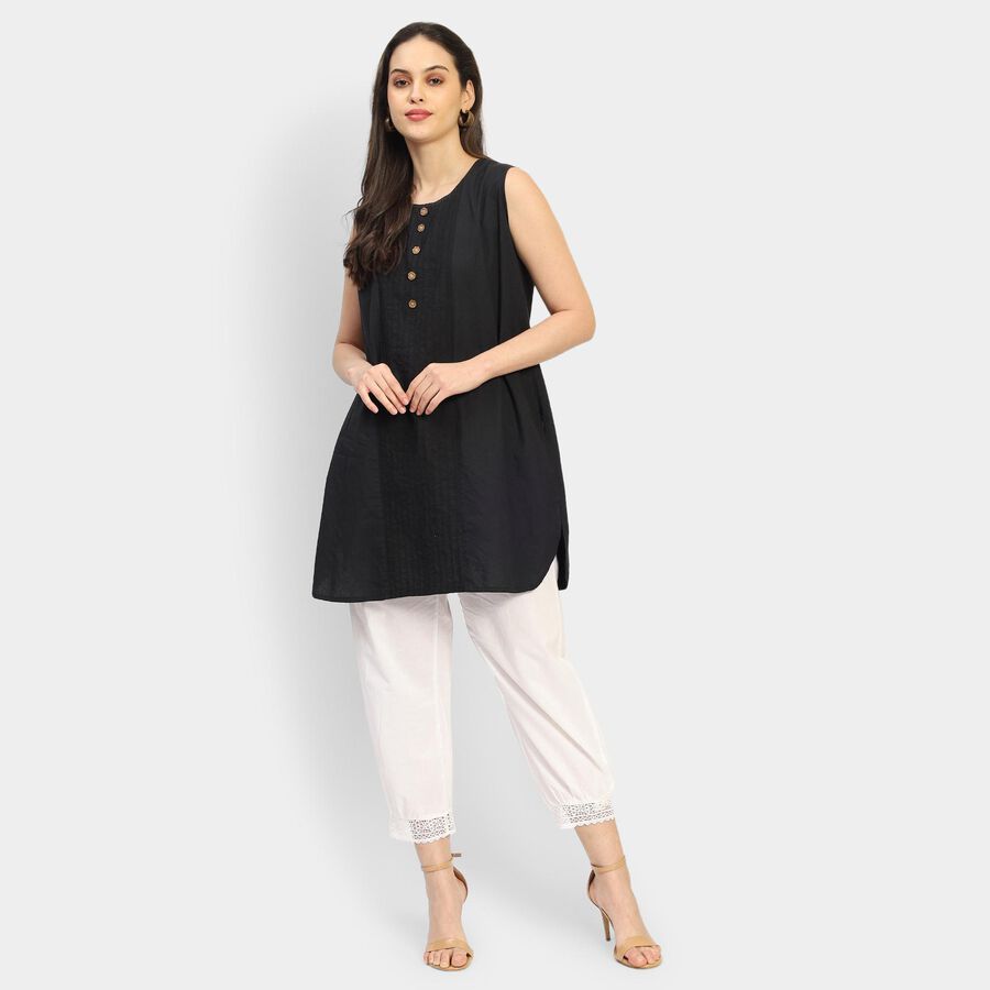 Ladies' 100% Cotton Palazzos , Off White, large image number null