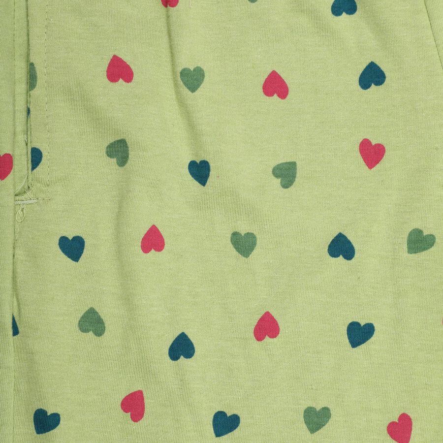 Girls' Pyjamas, हल्का हरा, large image number null