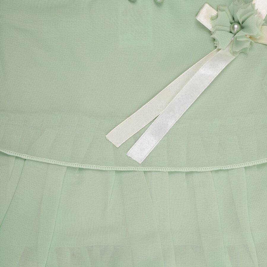 Girls' Top Skirt, हल्का हरा, large