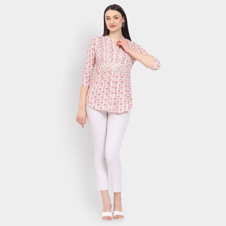 Ladies' Kurta, हल्का गुलाबी, large image number null