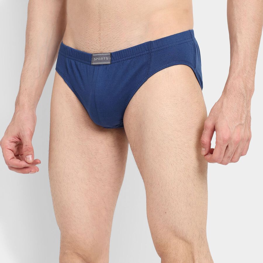 Men's 100% Cotton Briefs, Royal Blue, large