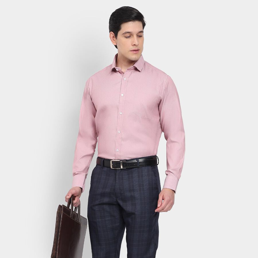 Men's Formal Shirt, Wine, large