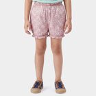 Girls Pink Regular Fit Floral Print Bloomer, Light Pink, small