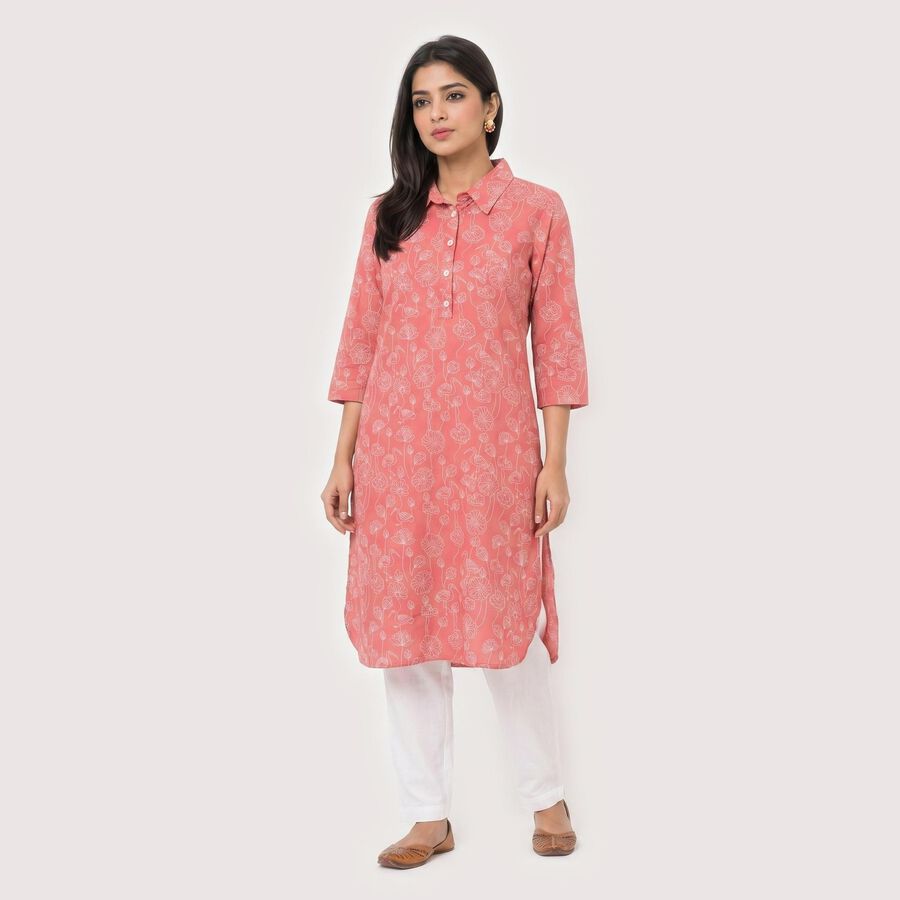 Ladies' Kurta, Purple, large