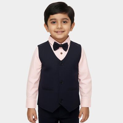 Boys Soft Pink Cotton Button Down Classic Shirt