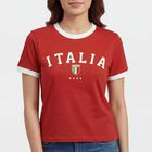 Women's Fuchsia Cotton Blend Round Neck Casual Graphic T-Shirt, रानी (फ्यूशिया), small