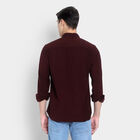 Cotton Solid Casual Shirt, Wine, small image number null