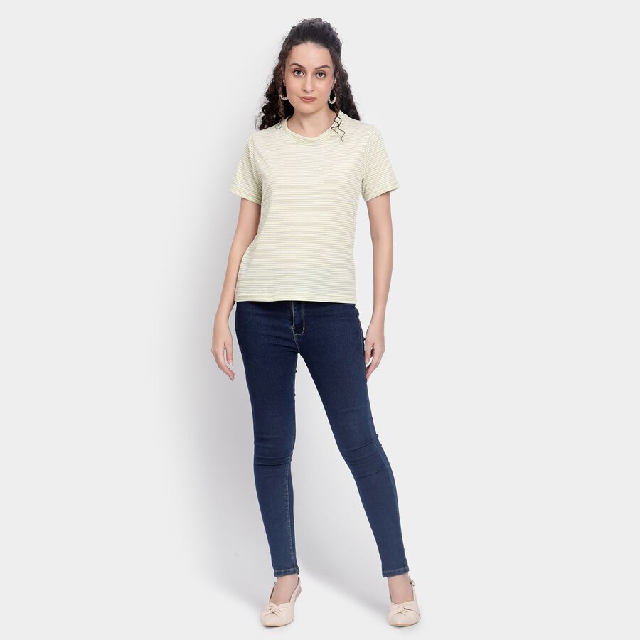 Ladies' Round Neck T-Shirt , Light Green, large image number null
