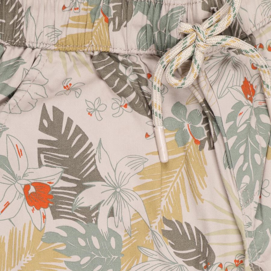 Boys' 100% Cotton Bermuda, Off White, large image number null
