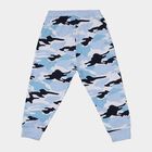 Infants Blue Camouflage Printed Cotton Pyjama, Light Blue, small
