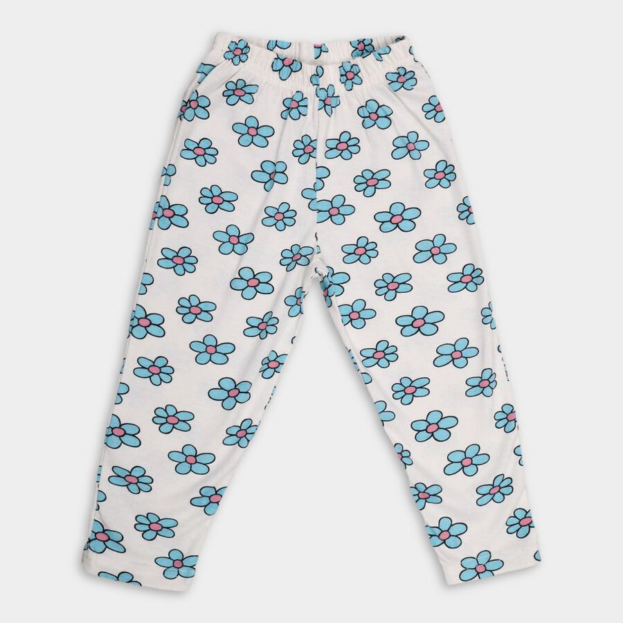 Girls' Pyjama, सफ़ेद, large image number null