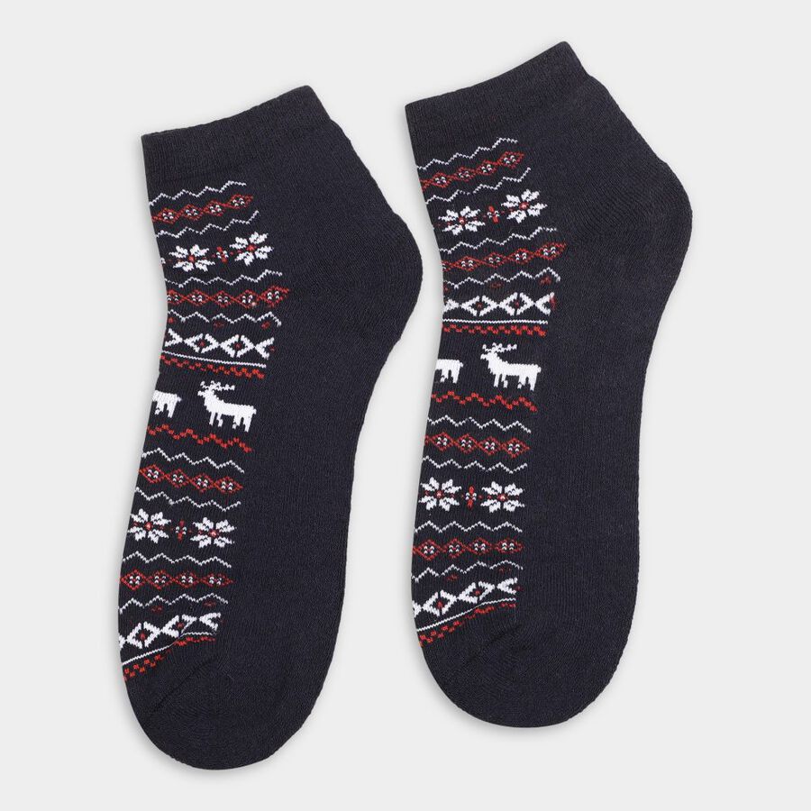 Men's Socks (Pack of 3), Navy Blue, large image number null