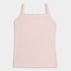 Girls' 100% Cotton Vest (Pack of 2), Pink, small
