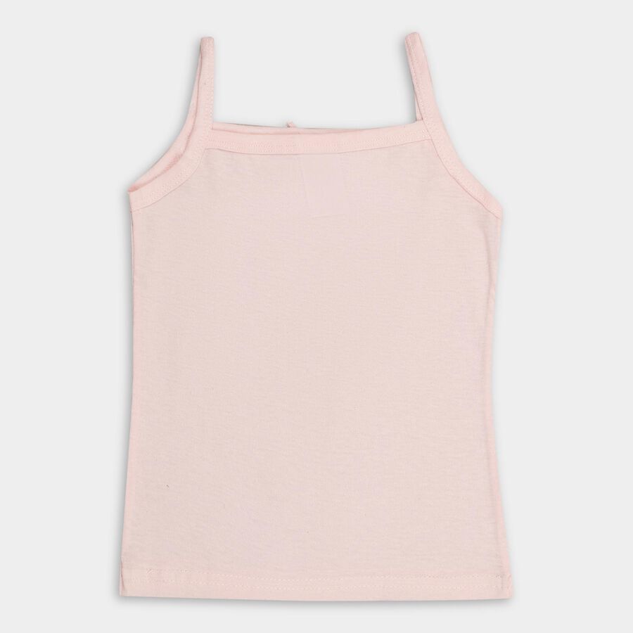 Girls' 100% Cotton Vest (Pack of 2), Pink, large