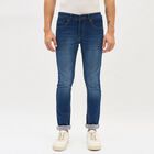 Men's Skinny Jeans, Dark Blue, small image number null