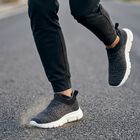 Men's Grey Slip-On Sneakers, ग्रे, small